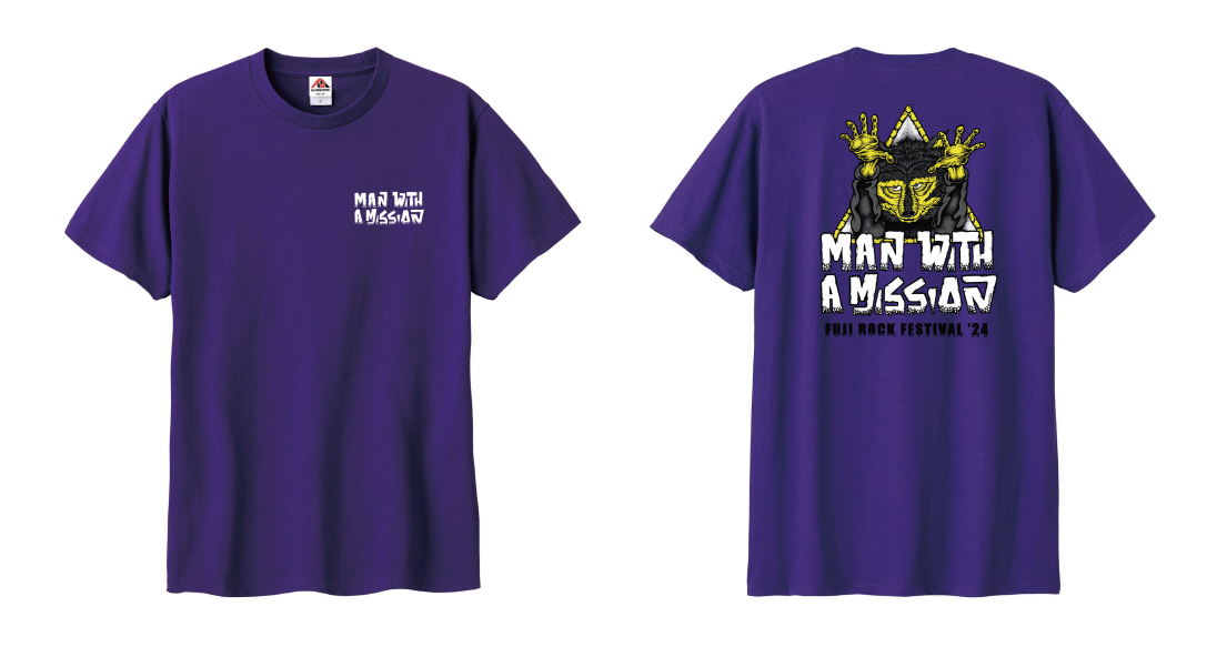 MAN WITH A MISSIONとFUJI ROCK '24とのコラボTシャツがフジロック公式 